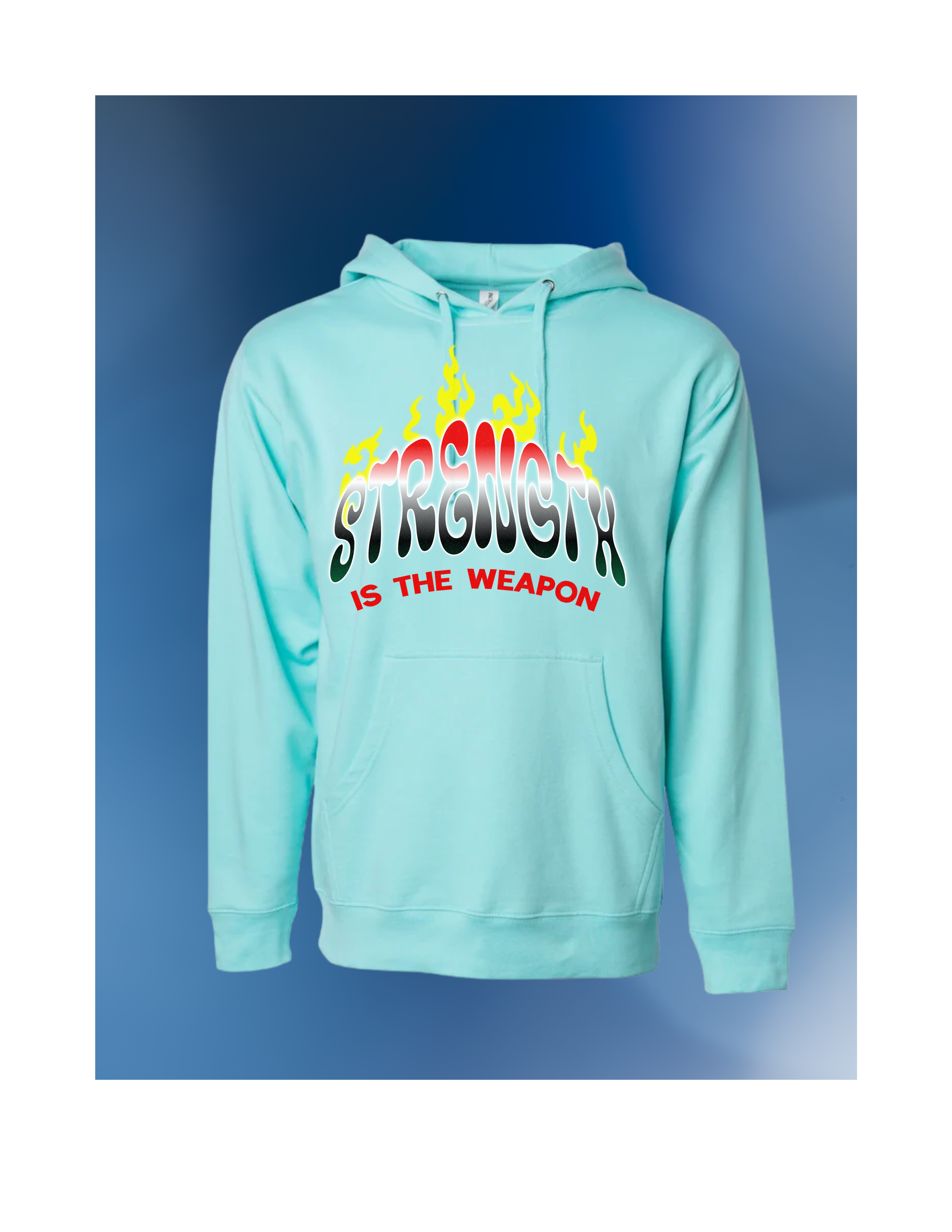 BURN IT DOWN WHITE HOODIE